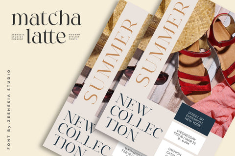 Matcha Latte Font Zeenesia Std 