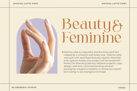 Matcha Latte Font Zeenesia Std 