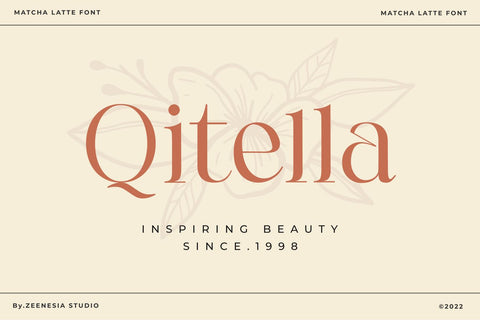 Matcha Latte Font Zeenesia Std 