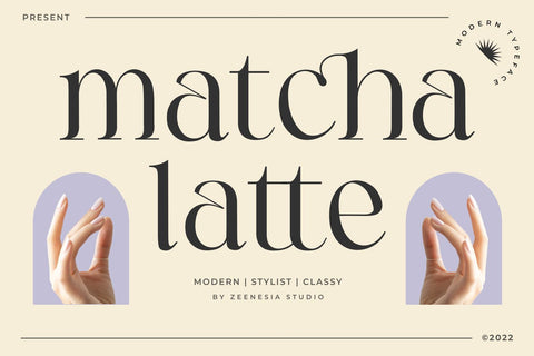 Matcha Latte Font Zeenesia Std 