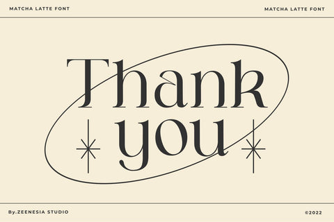 Matcha Latte Font Zeenesia Std 