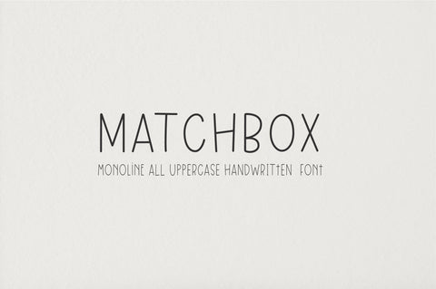 Matchbox Font Sunday Nomad 