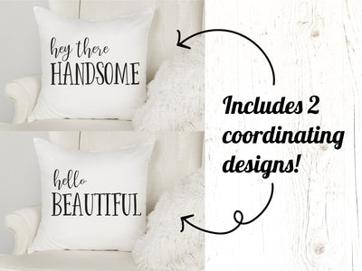 Matching Couples Pillow SVG SVG Caffeinated SVGs 