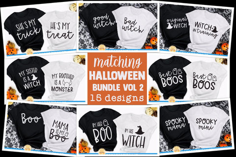 Matching Halloween SVG Bundle Vol 2 - Daddy and Me | Mommy and Me SVG Cheese Toast Digitals 