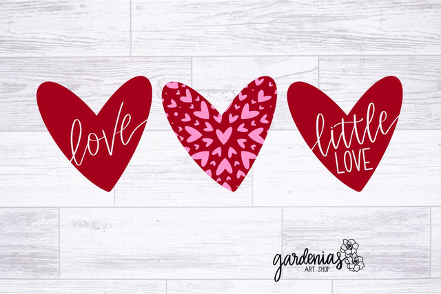 Matching Hearts - Love, Little Love, Mandala SVG Gardenias Art Shop 