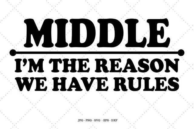 Matching Mommy Shirt, Family Matching, Family Shirt Svg, Matching Family Tops, Family Matching Tees, Middle Child SVG SVG Digital Designer 