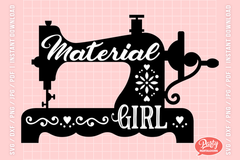 MATERIAL GIRL | old singer SVG SVG Partypantaloons 