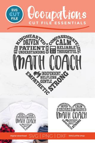 Math Coach svg for Cricut or Silhouette Machines SVG SVG Cut File 