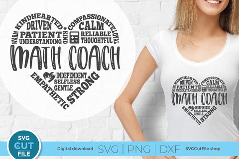 Math Coach svg for Cricut or Silhouette Machines SVG SVG Cut File 