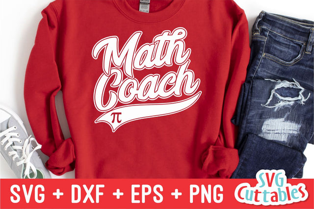 Math Coach svg - Math Teacher - Occupation - Swoosh - svg - dxf - eps - png - Cut File - Silhouette - Cricut - Digital Download SVG Svg Cuttables 