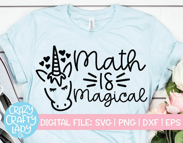 Math Is Magical | Teacher SVG Cut File SVG Crazy Crafty Lady Co. 
