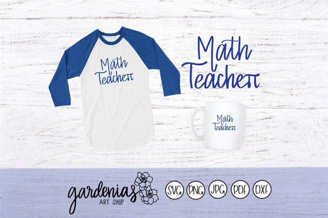 Math Teacher Pi Symbol SVG Gardenias Art Shop 