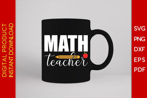 Math Teacher SVG PNG PDF Cut File SVG Creativedesigntee 