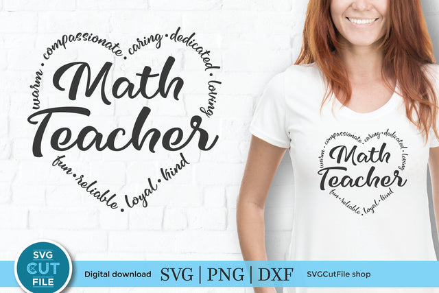 Math teacher svg SVG SVG Cut File 