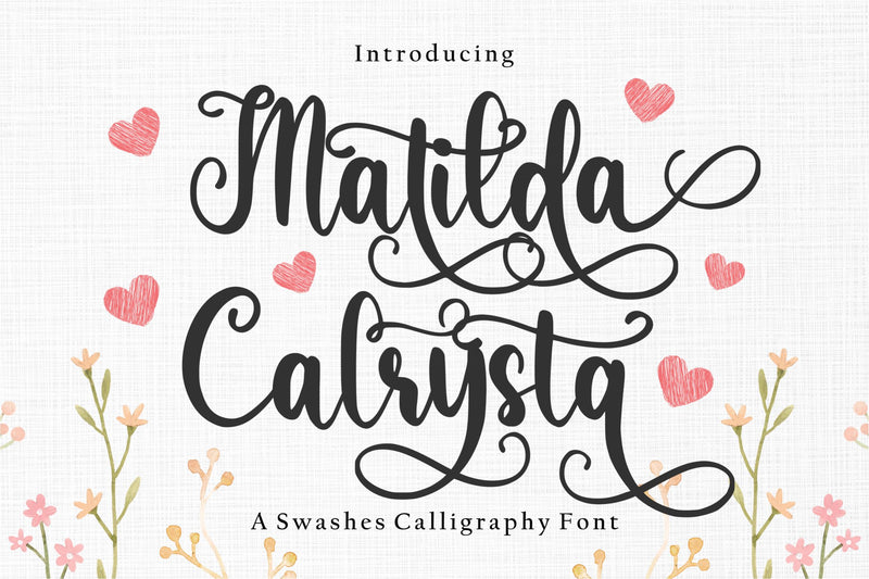 Matilda Calrysta Font Qwrtype Foundry 