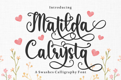 Matilda Calrysta Font Qwrtype Foundry 