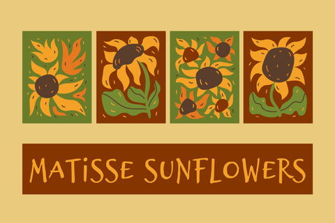 Matisse Sunflowers Sublimation Rin Green 