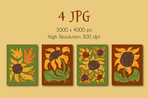 Matisse Sunflowers Sublimation Rin Green 