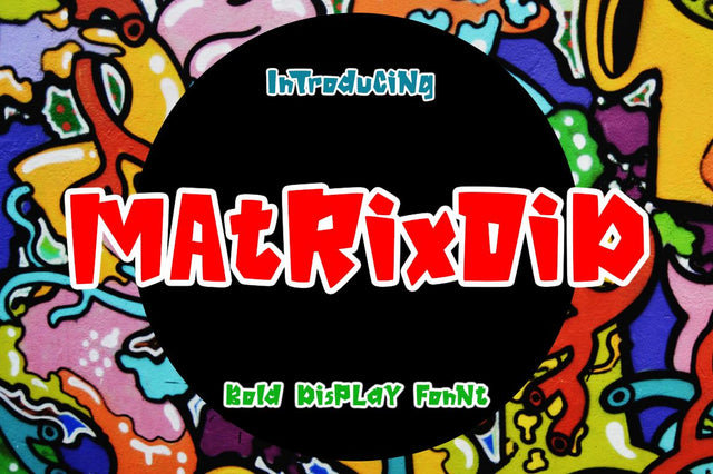 Matrixoid Bold Display font Font Haksen 