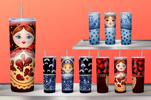 Matryoshka Tumbler Sublimation Sublimation SvgOcean 