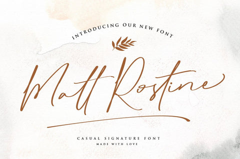 Matt Rostine - Signature Script Fonts Font Vultype Co 