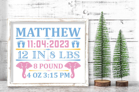 Matthew 11 04 2023 12 in 8 lbs 8 pound SVG Design SVG Regulrcrative 