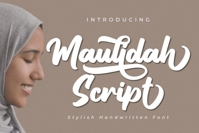 Maulidah Script Font Madatype Studio 