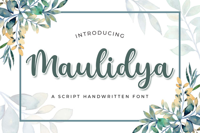 Maulidya Font love script 