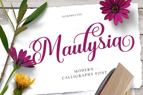 Maulysia Font gatype 