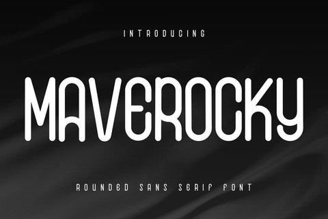 Maverocky - Techno Sans Font Font Kotak Kuning Studio 