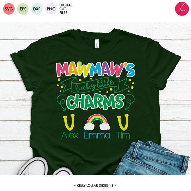 Mawmaw Lucky Little Charms SVG Kelly Lollar Designs 