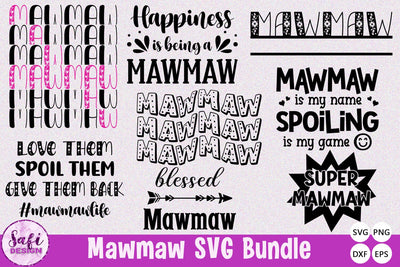 Mawmaw SVG Cut File Bundle SVG Safi Design 