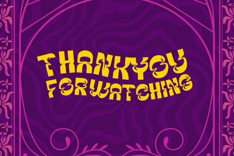 MAWUR | Groovy Retro Font Font twinletter 