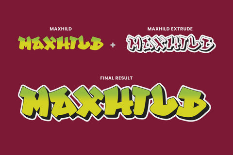 Maxhild - Cool and Graffiti Font Font ahweproject 