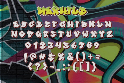 Maxhild - Cool and Graffiti Font Font ahweproject 