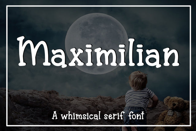 Maximilian - A whimsical serif font Font Stacy's Digital Designs 
