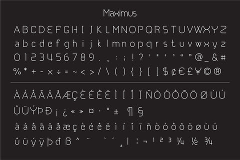 Maximus and MaximusBold Fonts Font Fox7 By Rattana 