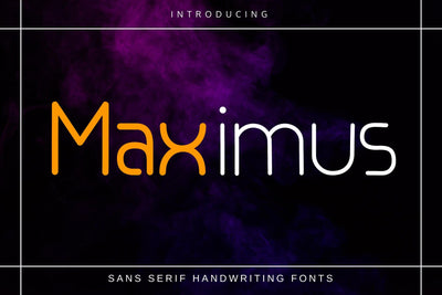 Maximus and MaximusBold Fonts Font Fox7 By Rattana 
