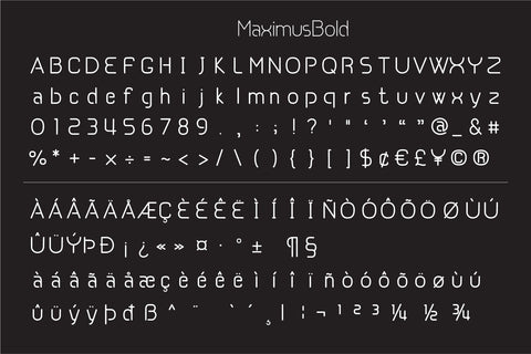 Maximus and MaximusBold Fonts Font Fox7 By Rattana 