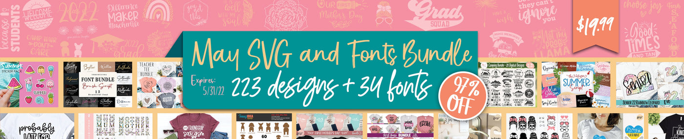 May Font and SVG Bundle