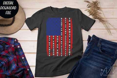 May we think of freedom svg, Freedom t shirt svg, USA freedom day t shirt svg, independents day t shirt svg SVG Isabella Machell 