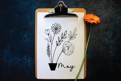 may wildflower svg design SVG sk.swapon Roy 