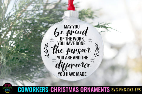 May You Be Proud Of I Coworkers Christmas Ornament SVG SVG Happy Printables Club 