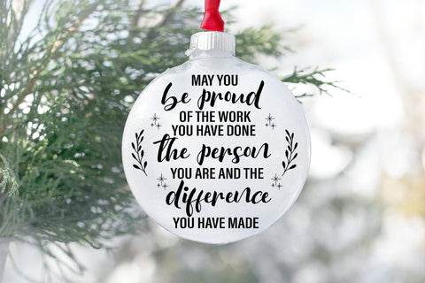 May You Be Proud Of I Coworkers Christmas Ornament SVG SVG Happy Printables Club 