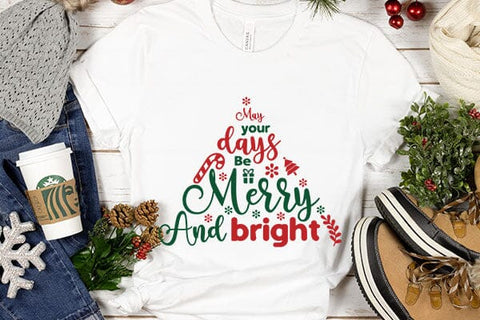 May your days be merry and bright SVG Angelina750 