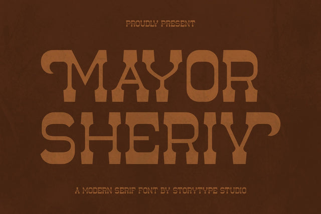Mayor Sheriv Typeface Font Storytype Studio 