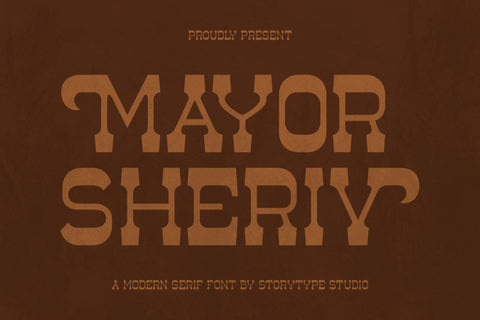 Mayor Sheriv Typeface Font Storytype Studio 