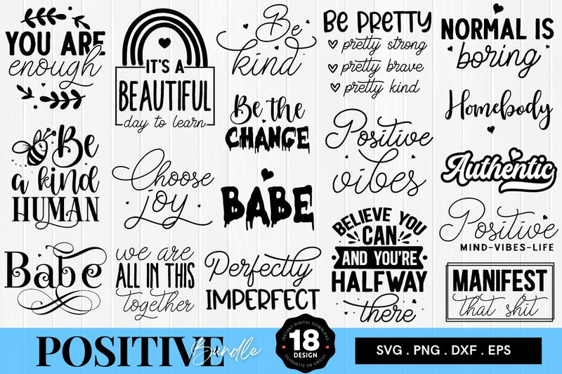MBS-560 Positive SVG Bundle SVG Designangry 