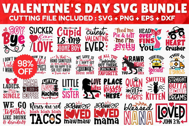 MBS-633 Valentine's Day SVG Bundle SVG Designangry 