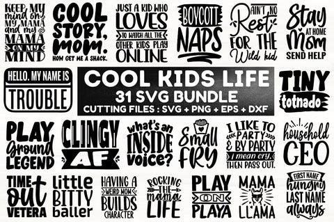 MBS-643 Cool Kids Life SVG BBundle SVG Designangry 